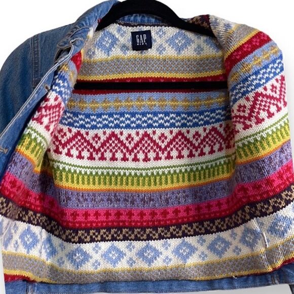 Disney Jean Jacket with Sweater Lining, Kids size 7/8. This is extremely rare! - Picture 5 of 6